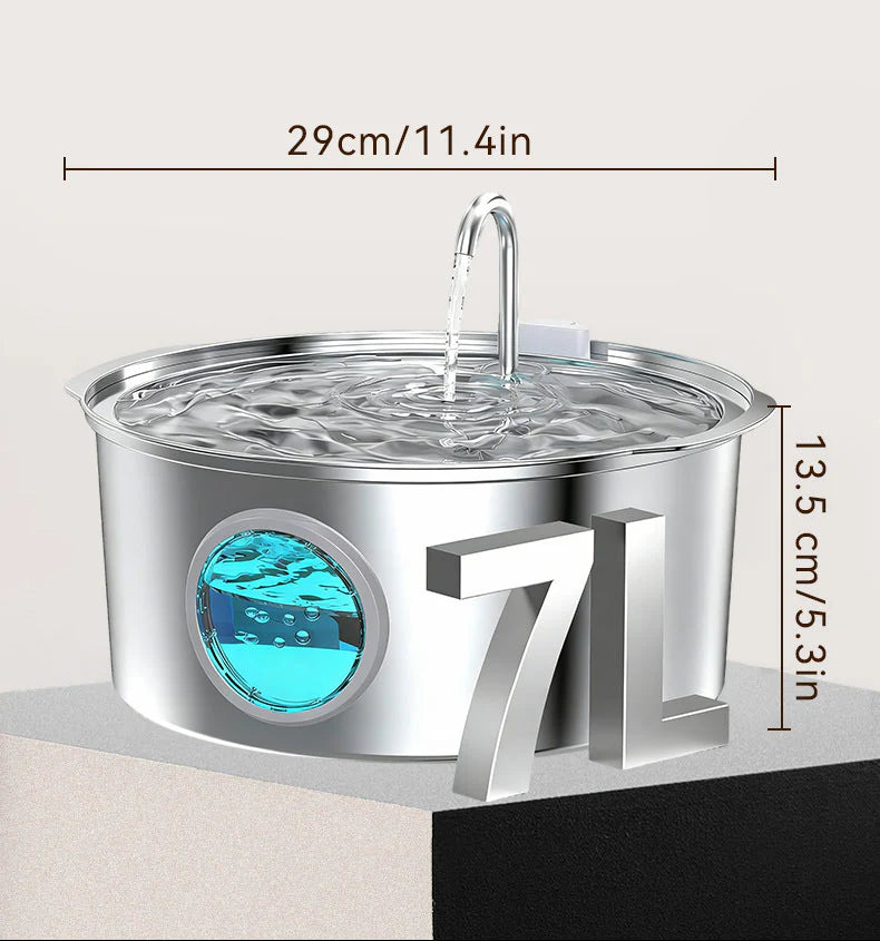 Stainless Steel Cat/Dog Water Fountain