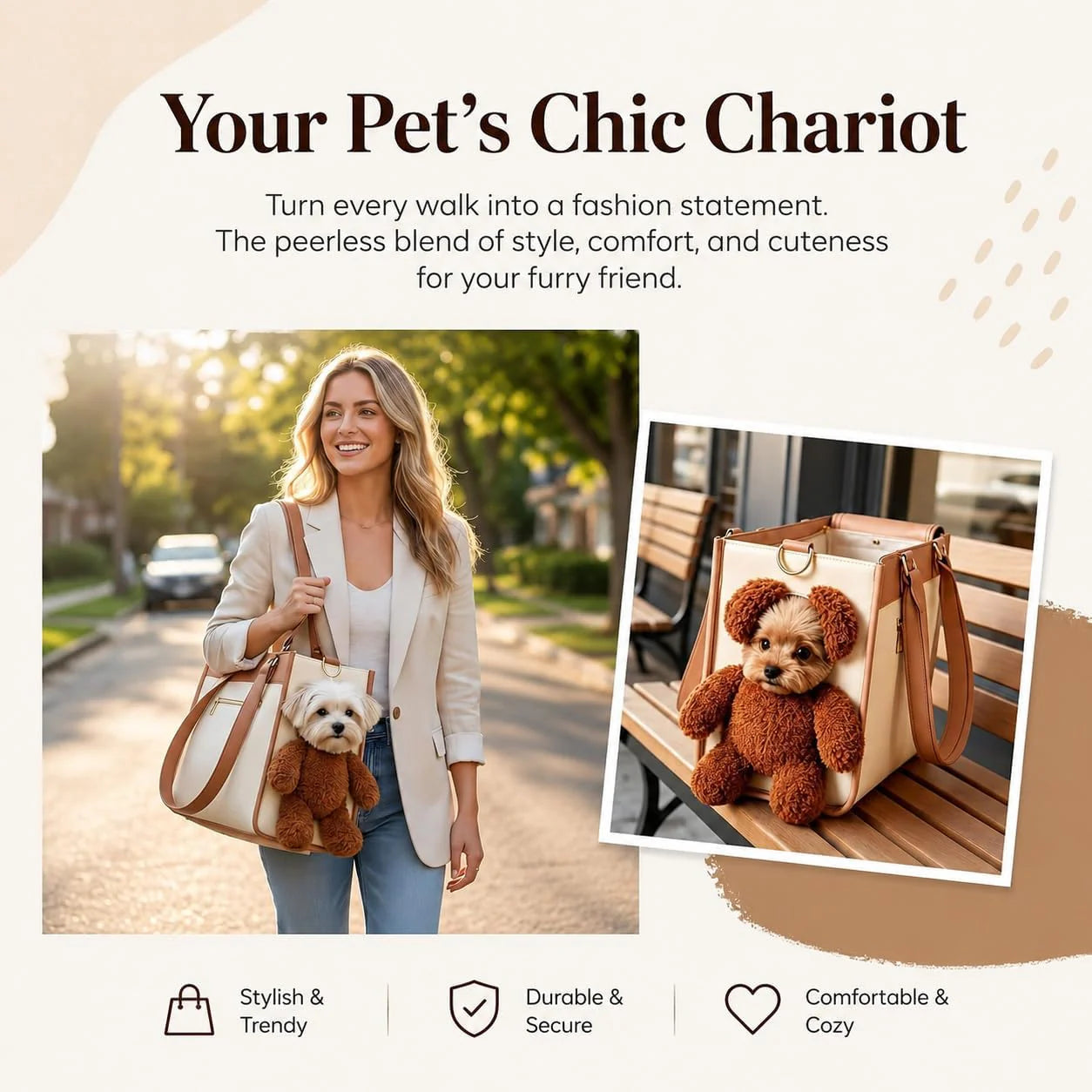Pet Carrier for Small Dogs & Cats