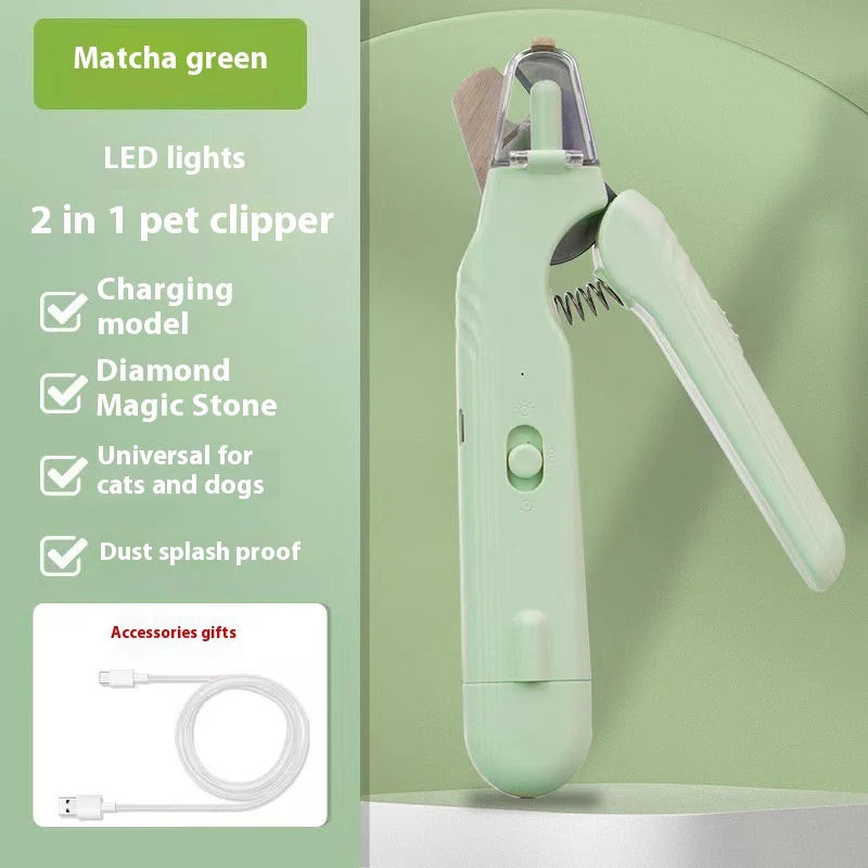 Pet LED Nail Clippers - Safe Trimming for Dogs, Cats & Rabbits