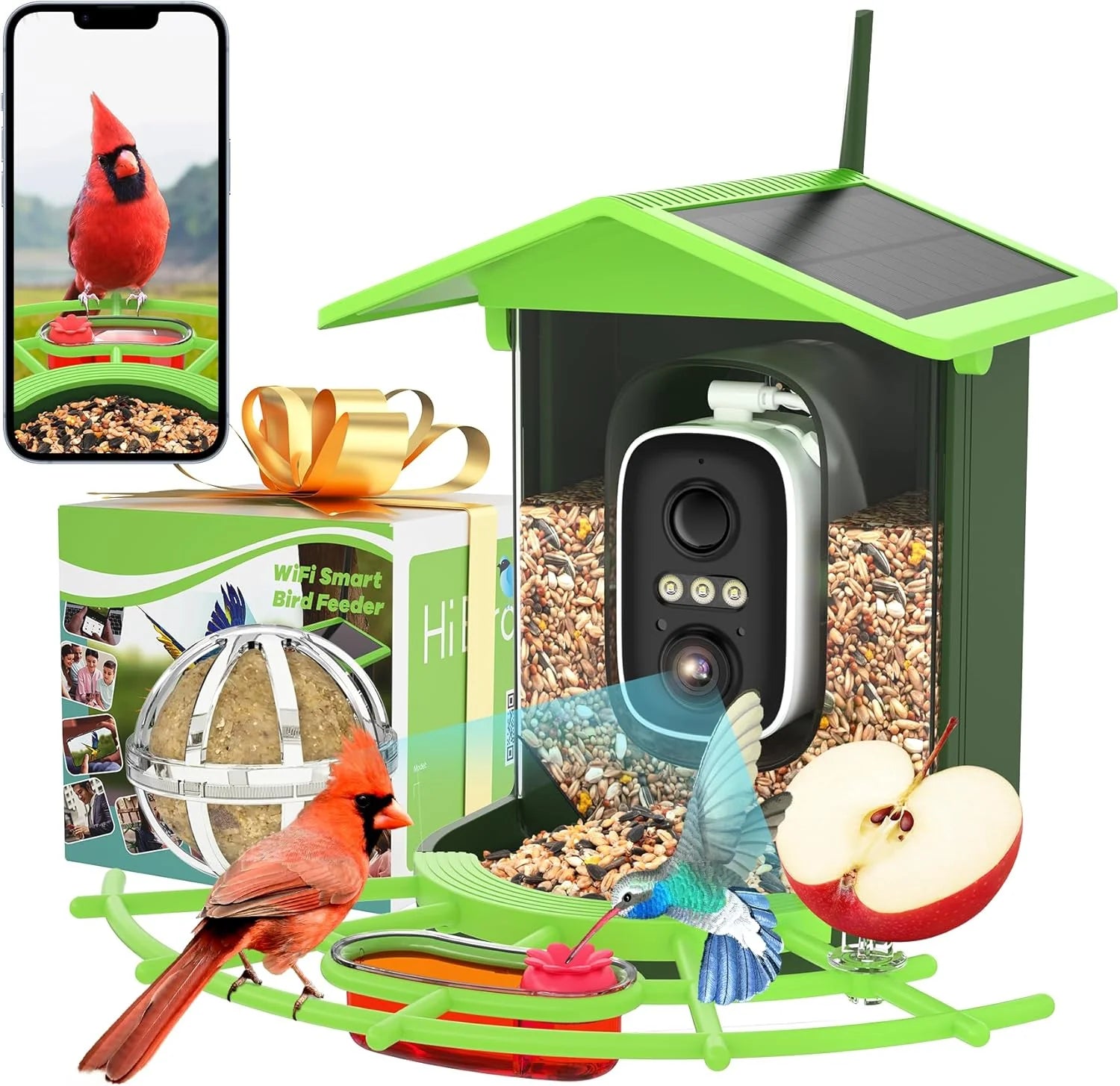 Centvicam Smart Bird Feeder with Camera �?2K HD Live View