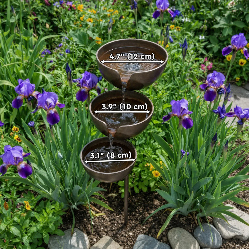 🔥Hot Sale 50% OFF🔥Bring Life Back To Your Garden �?Peaceful Cascading Rain Catcher Bird Bath For Welcoming Garden Wildlife🌿🐦