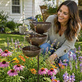 🔥Hot Sale 50% OFF🔥Bring Life Back To Your Garden �?Peaceful Cascading Rain Catcher Bird Bath For Welcoming Garden Wildlife🌿🐦