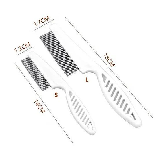 Multifunctional Pet Hair Comb Flea and Tear Stain Removal 2 Pcs